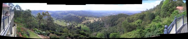 Panorama, View of Tweed Valley from Montville, Queensland